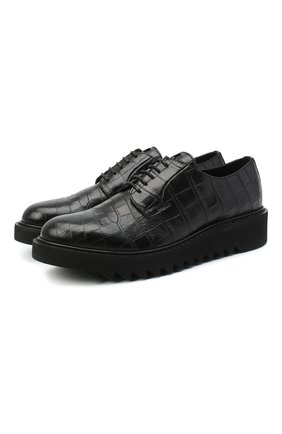 Мужской кожаные дерби GIUSEPPE ZANOTTI DESIGN черного цвета по цене 51200 руб., арт. IU00006/004 | Фото 1 Мужской кожаные дерби GIUSEPPE ZANOTTI DESIGN черного цвета, арт. IU00006/004 | Фото 1