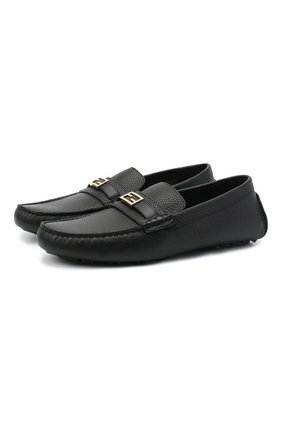 Мужские кожаные мокасины FENDI черного цвета по цене 57500 руб., арт. 7D1385 ABNW | Фото 1 Мужские кожаные мокасины FENDI черного цвета, арт. 7D1385 ABNW | Фото 1