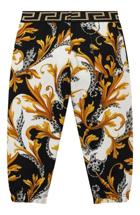 Детские хлопковые джоггеры VERSACE разноцветного цвета по цене 17000 руб., арт. YB000204/A235741 | Фото 2 Детские хлопковые джоггеры VERSACE разноцветного цвета, арт. YB000204/A235741 | Фото 2