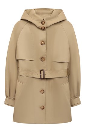Детский хлопковый тренч BURBERRY бежевого цвета по цене 38750 руб., арт. 8029513 | Фото 1 Детский хлопковый тренч BURBERRY бежевого цвета, арт. 8029513 | Фото 1