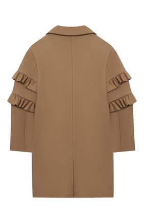 Детское шерстяное пальто BURBERRY бежевого цвета по цене 61850 руб., арт. 8029588 | Фото 2 Детское шерстяное пальто BURBERRY бежевого цвета, арт. 8029588 | Фото 2