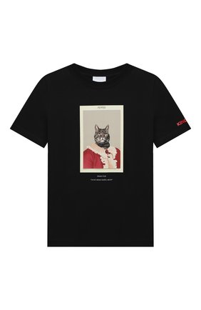 Детская хлопковая футболка BURBERRY черного цвета по цене 12150 руб., арт. 8031823 | Фото 1 Детская хлопковая футболка BURBERRY черного цвета, арт. 8031823 | Фото 1