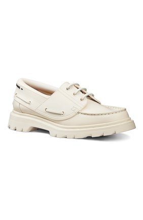 Женские кожаные топсайдеры dior walker DIOR белого цвета по цене 74500 руб., арт. KCB637CRUS03W | Фото 2 Женские кожаные топсайдеры dior walker DIOR белого цвета, арт. KCB637CRUS03W | Фото 2