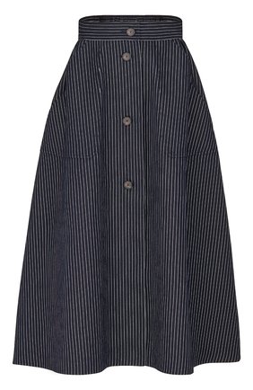 Женская юбка из хлопка и шелка DIOR синего цвета по цене 225000 руб., арт. 041J44A3731X5879 | Фото 1 Женская юбка из хлопка и шелка DIOR синего цвета, арт. 041J44A3731X5879 | Фото 1