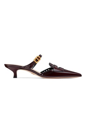 Женские кожаные мюли boy-d DIOR бордового цвета по цене 84500 руб., арт. KCP847SHCS38R | Фото 1 Женские кожаные мюли boy-d DIOR бордового цвета, арт. KCP847SHCS38R | Фото 1