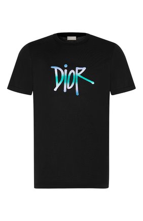 Мужская хлопковая футболка DIOR черного цвета по цене 47000 руб., арт. 033J600D0589C986 | Фото 1 Мужская хлопковая футболка DIOR черного цвета, арт. 033J600D0589C986 | Фото 1