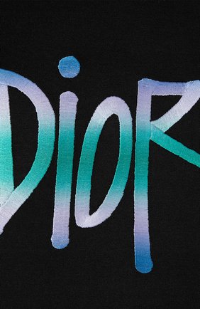 Мужская хлопковая футболка DIOR черного цвета по цене 47000 руб., арт. 033J600D0589C986 | Фото 2 Мужская хлопковая футболка DIOR черного цвета, арт. 033J600D0589C986 | Фото 2