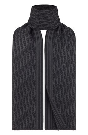 Мужской кашемировый шарф DIOR черного цвета по цене 59000 руб., арт. 03E0006A0335C988 | Фото 2 Мужской кашемировый шарф DIOR черного цвета, арт. 03E0006A0335C988 | Фото 2