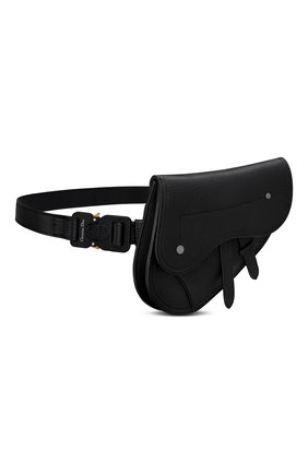 Мужская кожаная поясная сумка saddle DIOR черного цвета по цене 130000 руб., арт. 2ADCA315YMJH00N | Фото 2 Мужская кожаная поясная сумка saddle DIOR черного цвета, арт. 2ADCA315YMJH00N | Фото 2