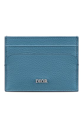 Мужской кожаный футляр для кредитных карт DIOR голубого цвета по цене 24500 руб., арт. 2DSCH100YVIH24B | Фото 1 Мужской кожаный футляр для кредитных карт DIOR голубого цвета, арт. 2DSCH100YVIH24B | Фото 1