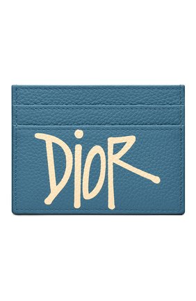 Мужской кожаный футляр для кредитных карт DIOR голубого цвета по цене 27500 руб., арт. 2PUCH001YZSH00E | Фото 1 Мужской кожаный футляр для кредитных карт DIOR голубого цвета, арт. 2PUCH001YZSH00E | Фото 1