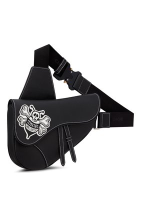 Мужская кожаная сумка saddle DIOR черного цвета по цене 260000 руб., арт. 1ADPO093RASH29E | Фото 2 Мужская кожаная сумка saddle DIOR черного цвета, арт. 1ADPO093RASH29E | Фото 2