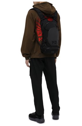 Мужской текстильный рюкзак Y-3 черного цвета по цене 17700 руб., арт. GK2103/M | Фото 2 Мужской текстильный рюкзак Y-3 черного цвета, арт. GK2103/M | Фото 2