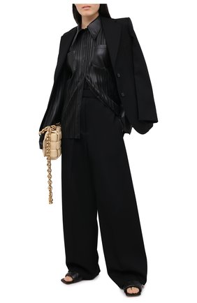 Женские шерстяные брюки JIL SANDER черного цвета по цене 117500 руб., арт. JSPR300400-WR202100 | Фото 2 Женские шерстяные брюки JIL SANDER черного цвета, арт. JSPR300400-WR202100 | Фото 2