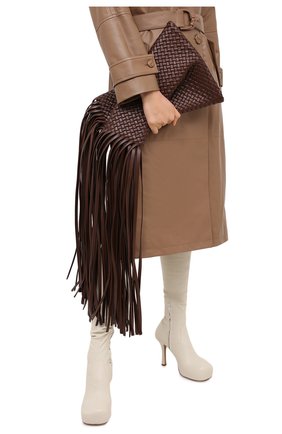 Женский клатч bv fringe crisscross BOTTEGA VENETA коричневого цвета по цене 322500 руб., арт. 642104/V01D1 | Фото 2 Женский клатч bv fringe crisscross BOTTEGA VENETA коричневого цвета, арт. 642104/V01D1 | Фото 2