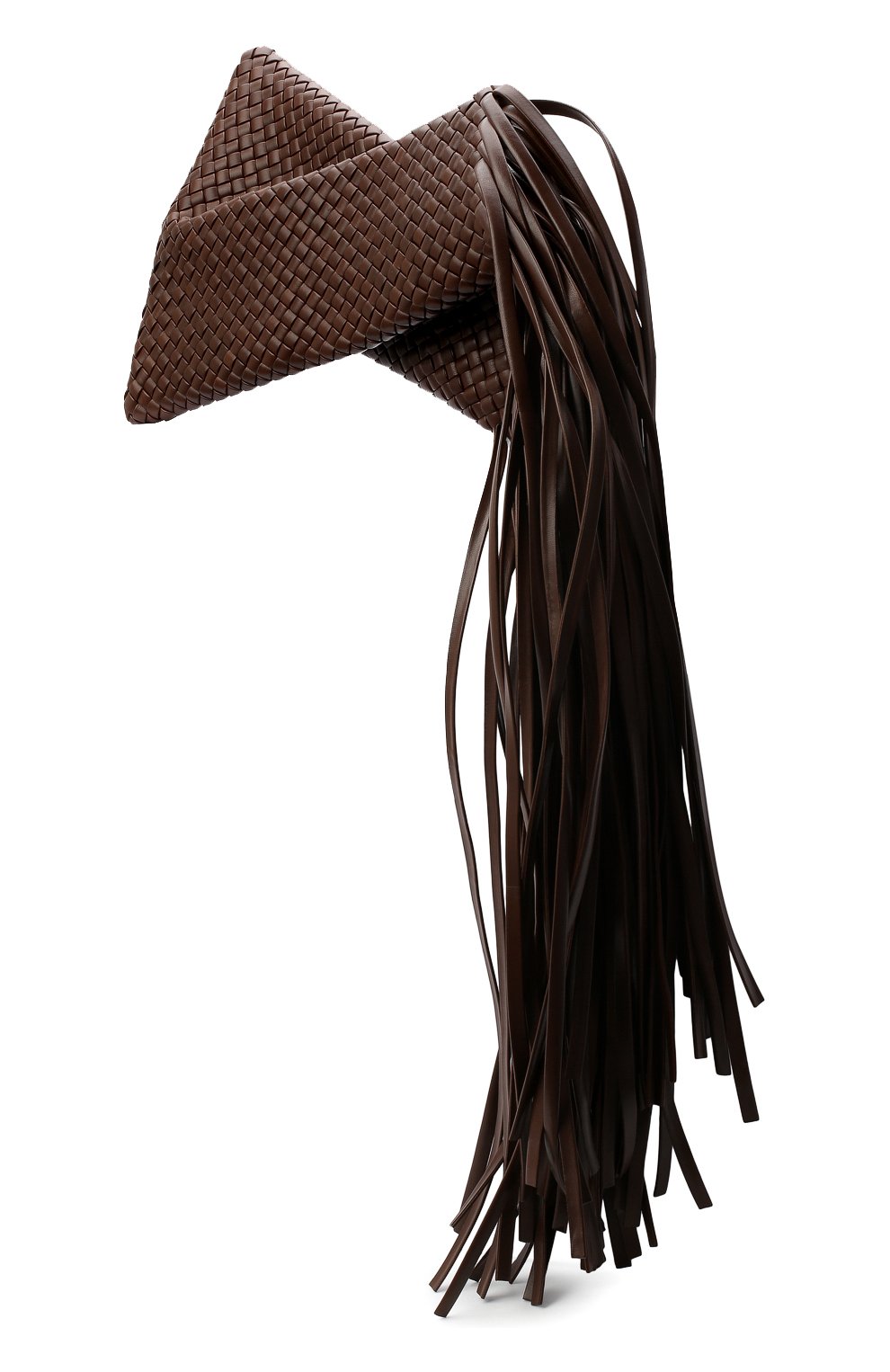 Женский клатч bv fringe crisscross BOTTEGA VENETA коричневого цвета по цене 322500 руб., арт. 642104/V01D1 | Фото 3 Женский клатч bv fringe crisscross BOTTEGA VENETA коричневого цвета, арт. 642104/V01D1 | Фото 3