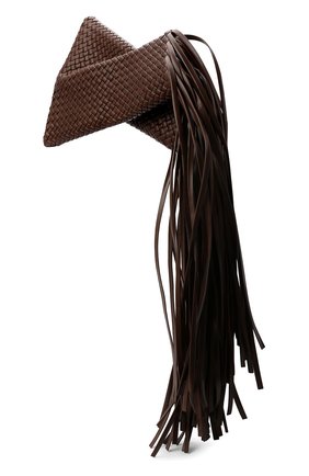 Женский клатч bv fringe crisscross BOTTEGA VENETA коричневого цвета по цене 322500 руб., арт. 642104/V01D1 | Фото 3 Женский клатч bv fringe crisscross BOTTEGA VENETA коричневого цвета, арт. 642104/V01D1 | Фото 3