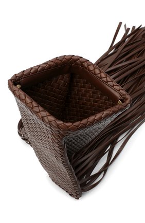 Женский клатч bv fringe crisscross BOTTEGA VENETA коричневого цвета по цене 322500 руб., арт. 642104/V01D1 | Фото 4 Женский клатч bv fringe crisscross BOTTEGA VENETA коричневого цвета, арт. 642104/V01D1 | Фото 4