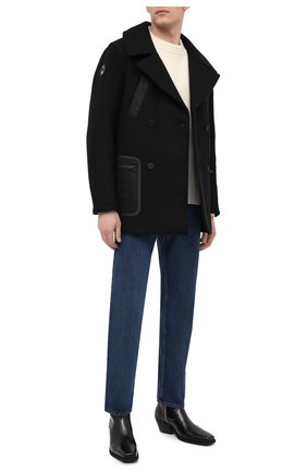 Мужские кожаные казаки OFF-WHITE черного цвета по цене 69000 руб., арт. 0MIA197F20LEA0011000 | Фото 2 Мужские кожаные казаки OFF-WHITE черного цвета, арт. 0MIA197F20LEA0011000 | Фото 2