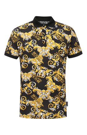 Мужское хлопковое поло VERSACE JEANS COUTURE разноцветного цвета по цене 23100 руб., арт. B3GZA721-P0L0 ZUP621 SLIM PRIN/S0834 | Фото 1 Мужское хлопковое поло VERSACE JEANS COUTURE разноцветного цвета, арт. B3GZA721-P0L0 ZUP621 SLIM PRIN/S0834 | Фото 1