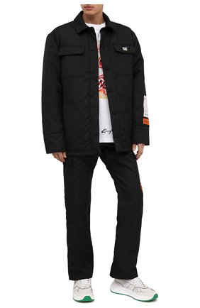 Мужская утепленная куртка heron preston x caterpillar HERON PRESTON черного цвета по цене 82150 руб., арт. HMEM005F20FAB0021000 | Фото 2 Мужская утепленная куртка heron preston x caterpillar HERON PRESTON черного цвета, арт. HMEM005F20FAB0021000 | Фото 2