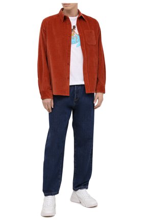 Мужская хлопковая рубашка KENZO оранжевого цвета по цене 29900 руб., арт. FA65CH4019CR | Фото 2 Мужская хлопковая рубашка KENZO оранжевого цвета, арт. FA65CH4019CR | Фото 2