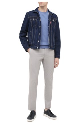 Мужской шерстяной джемпер POLO RALPH LAUREN синего цвета по цене 16000 руб., арт. 710667378 | Фото 2 Мужской шерстяной джемпер POLO RALPH LAUREN синего цвета, арт. 710667378 | Фото 2 (Длина (для топов): Стандартные; Материал внешний: Шерсть; Принт: Без принта; Вырез: Круглый; Рукава: Длинные; Мужское Кросс-КТ: Джемперы; Стили: Кэжуэл)