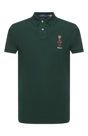 Мужское хлопковое поло POLO RALPH LAUREN зеленого цвета по цене 13050 руб., арт. 710815187 | Фото 1 Мужское хлопковое поло POLO RALPH LAUREN зеленого цвета, арт. 710815187 | Фото 1