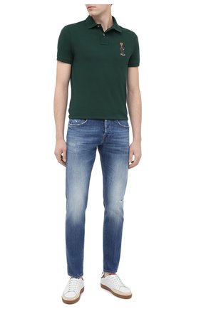 Мужское хлопковое поло POLO RALPH LAUREN зеленого цвета по цене 13050 руб., арт. 710815187 | Фото 2 Мужское хлопковое поло POLO RALPH LAUREN зеленого цвета, арт. 710815187 | Фото 2