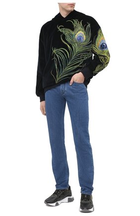 Мужской хлопковое худи DOLCE & GABBANA темно-синего цвета по цене 176500 руб., арт. G9TN4Z/FUVG7 | Фото 2 Мужской хлопковое худи DOLCE & GABBANA темно-синего цвета, арт. G9TN4Z/FUVG7 | Фото 2