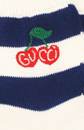 Женские хлопковые носки GUCCI синего цвета по цене 10800 руб., арт. 631519/3GF80 | Фото 2 Женские хлопковые носки GUCCI синего цвета, арт. 631519/3GF80 | Фото 2