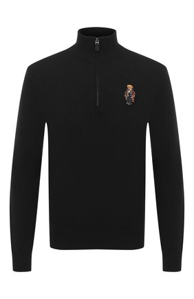 Мужской джемпер из шерсти и кашемира POLO RALPH LAUREN черного цвета по цене 25150 руб., арт. 710810823 | Фото 1 Мужской джемпер из шерсти и кашемира POLO RALPH LAUREN черного цвета, арт. 710810823 | Фото 1