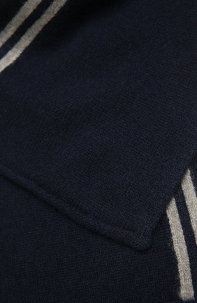 Детский кашемировый шарф OSCAR ET VALENTINE синего цвета, арт. ECH15A | Фото 2 (Материал: Кашемир, Шерсть, Текстиль)