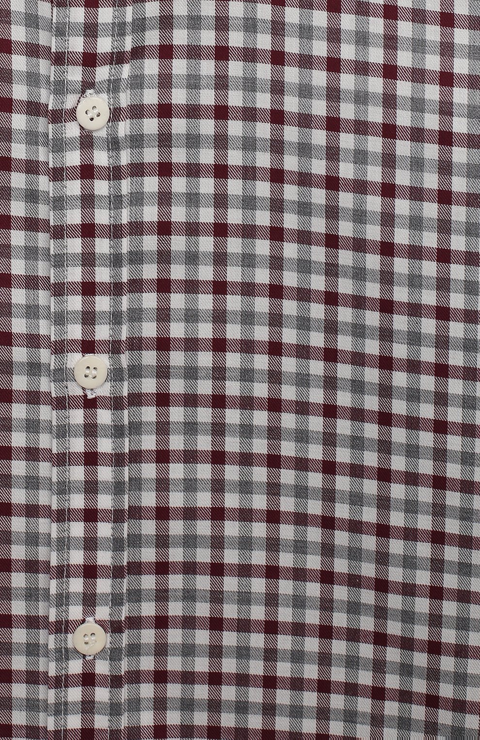 Детская хлопковая рубашка IL GUFO бордового цвета, арт. A20CL184C3120/10A-12A | Фото 3 (Рукава: Длинные; Случай: Повседневный; Материал внешний: Хлопок)