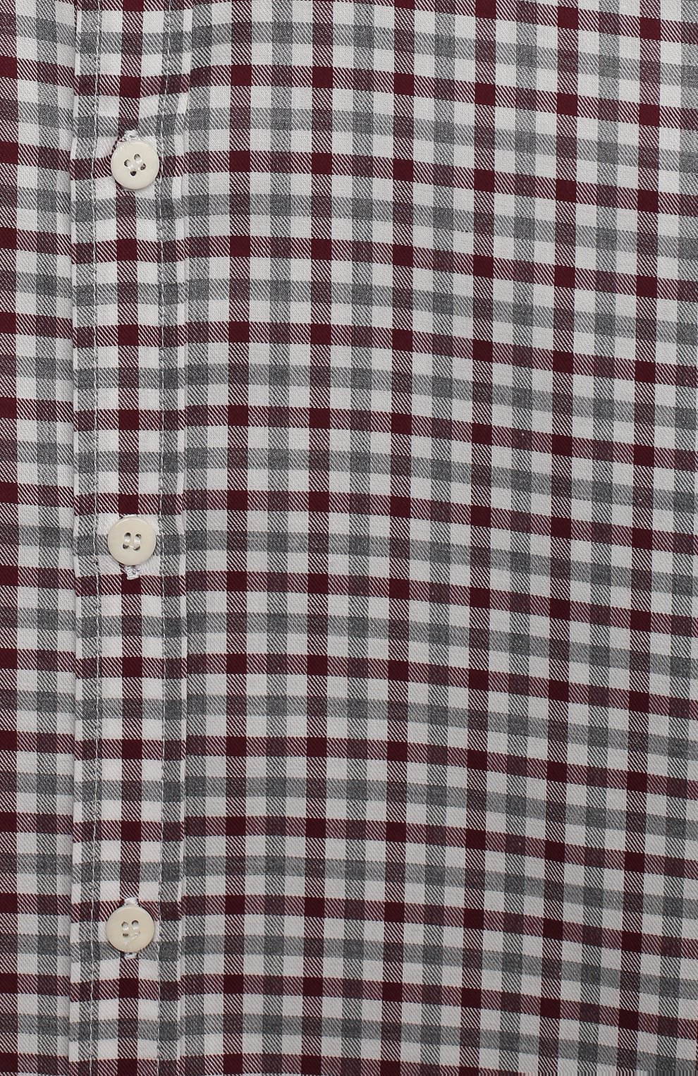 Детская хлопковая рубашка IL GUFO бордового цвета, арт. A20CL184C3120/2A-4A | Фото 3 (Рукава: Длинные; Случай: Повседневный; Материал внешний: Хлопок)