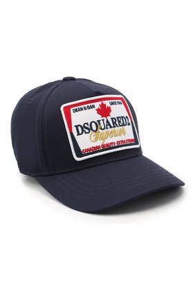 Детская хлопковая бейсболка DSQUARED2 темно-синего цвета по цене 8650 руб., арт. DQ04AC-D00I8 | Фото 1 Детская хлопковая бейсболка DSQUARED2 темно-синего цвета, арт. DQ04AC-D00I8 | Фото 1