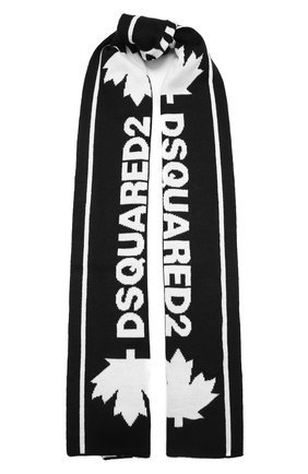 Детский шарф DSQUARED2 черного цвета по цене 7220 руб., арт. DQ04A6-D00WD | Фото 1 Детский шарф DSQUARED2 черного цвета, арт. DQ04A6-D00WD | Фото 1