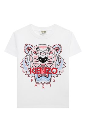 Детская хлопковая футболка KENZO разноцветного цвета по цене 4420 руб., арт. KR10208 | Фото 1 Детская хлопковая футболка KENZO разноцветного цвета, арт. KR10208 | Фото 1
