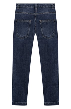 Детские джинсы FENDI синего цвета, арт. JMF316/A6IQ/3A-6A | Фото 2 (Материал внешний: Хлопок; Региональные ограничения белый список (Axapta Mercury): RU; Ростовка одежда: 4 года | 104 см, 6 лет | 116 см)