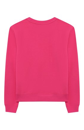 Детский хлопковый свитшот MOSCHINO KID фуксия цвета по цене 8675 руб., арт. HDF02M/LDA16/4A-8A | Фото 2 Детский хлопковый свитшот MOSCHINO KID фуксия цвета, арт. HDF02M/LDA16/4A-8A | Фото 2