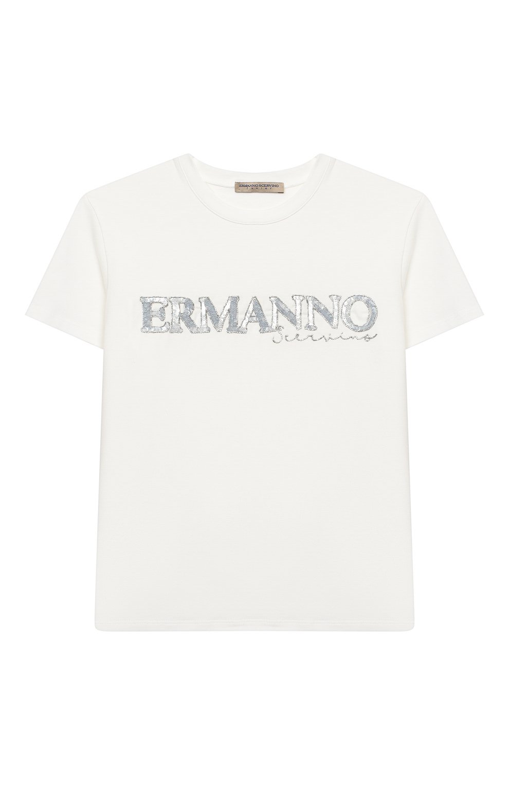 Хлопковая футболка Ermanno Scervino 47I TS15 JEA/4-8