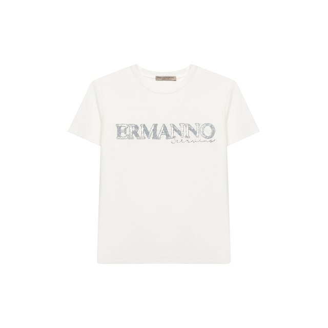 Хлопковая футболка Ermanno Scervino 47I TS15 JEA/4-8