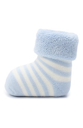 Детские хлопковые носки FALKE голубого цвета, арт. 10040. | Фото 2 (Материал: Текстиль, Хлопок)