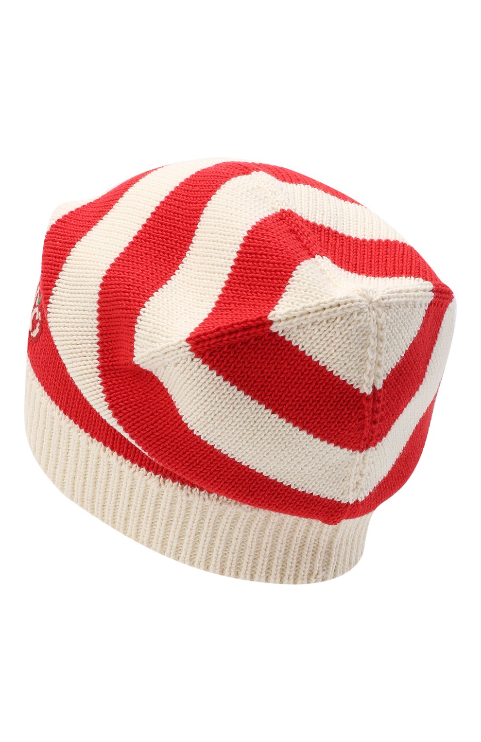 Женская хлопковая шапка GUCCI красного цвета, арт. 628095/3GF57 | Фото 2 (Материал: Текстиль, Хлопок; Региональные ограничения белый список (Axapta Mercury): RU)
