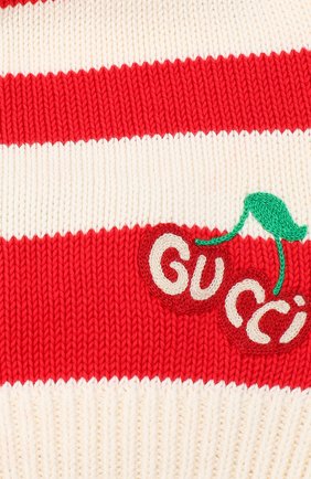 Женская хлопковая шапка GUCCI красного цвета по цене 28600 руб., арт. 628095/3GF57 | Фото 3 Женская хлопковая шапка GUCCI красного цвета, арт. 628095/3GF57 | Фото 3 (Материал: Текстиль, Хлопок; Региональные ограничения белый список (Axapta Mercury): RU)