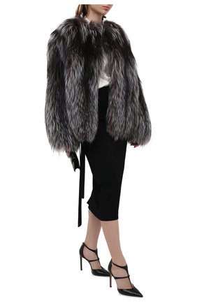 Женская шуба из меха лисицы KITON серого цвета по цене 1280000 руб., арт. D50580X04T64 | Фото 2 Женская шуба из меха лисицы KITON серого цвета, арт. D50580X04T64 | Фото 2