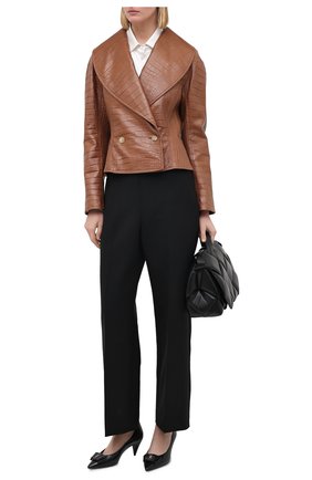 Женская шелковая блузка TOM FORD белого цвета по цене 125500 руб., арт. CA3165-FAX058 | Фото 2 Женская шелковая блузка TOM FORD белого цвета, арт. CA3165-FAX058 | Фото 2