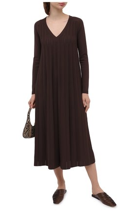Женское платье из вискозы CASASOLA коричневого цвета по цене 129500 руб., арт. DRS-C-CARLA/VISC0SE | Фото 2 Женское платье из вискозы CASASOLA коричневого цвета, арт. DRS-C-CARLA/VISC0SE | Фото 2