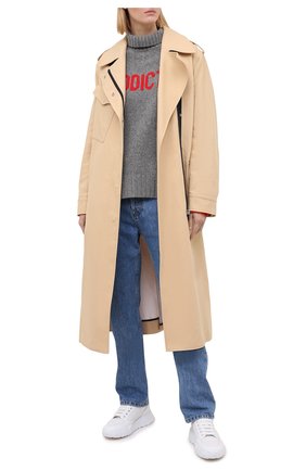 Женская шерстяной свитер ZADIG&VOLTAIRE серого цвета по цене 31750 руб., арт. WJMZ1103F | Фото 2 Женская шерстяной свитер ZADIG&VOLTAIRE серого цвета, арт. WJMZ1103F | Фото 2