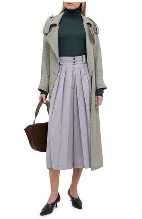 Женский шерстяные кюлоты KITON серого цвета по цене 265500 руб., арт. D50211K05L34 | Фото 2 Женский шерстяные кюлоты KITON серого цвета, арт. D50211K05L34 | Фото 2